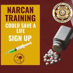 Call (803) 747-9791 for the next Narcan Training date.