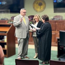 Bamberg County Coroner Shawn Hanks Swearing In Ceremony